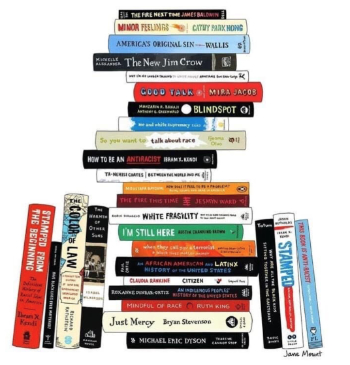 An illustration of a stack of books