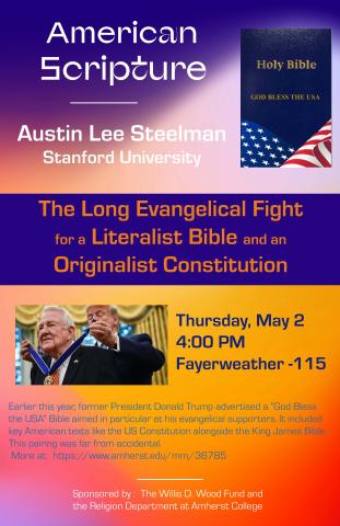 Information flyer for Steelman Lecture