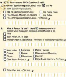 race question in 2000 U.S. census