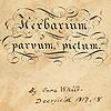#11 FINAL Herbarium parvum pictum-title page