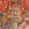Thangka:Tantric Figures Surrounded by Human and Animal Forms