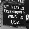 Frank Paulin Eisenhower wins in USA, New York, 1956