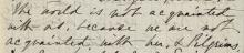 Kate (Turner) Anthon's transcription of Dickinson's circa March 1859 letter (Johnson 203), detail