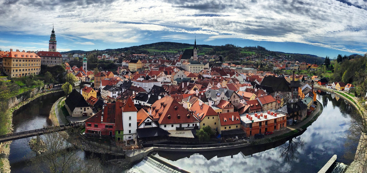 Cesky Krumlov of the Czech Republic