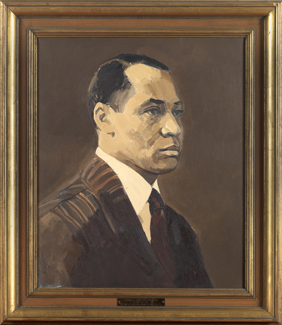 painted portrait of Charles Hamilton Houston