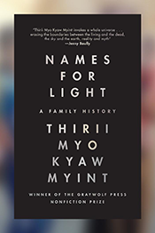 The book cover for Names for Light