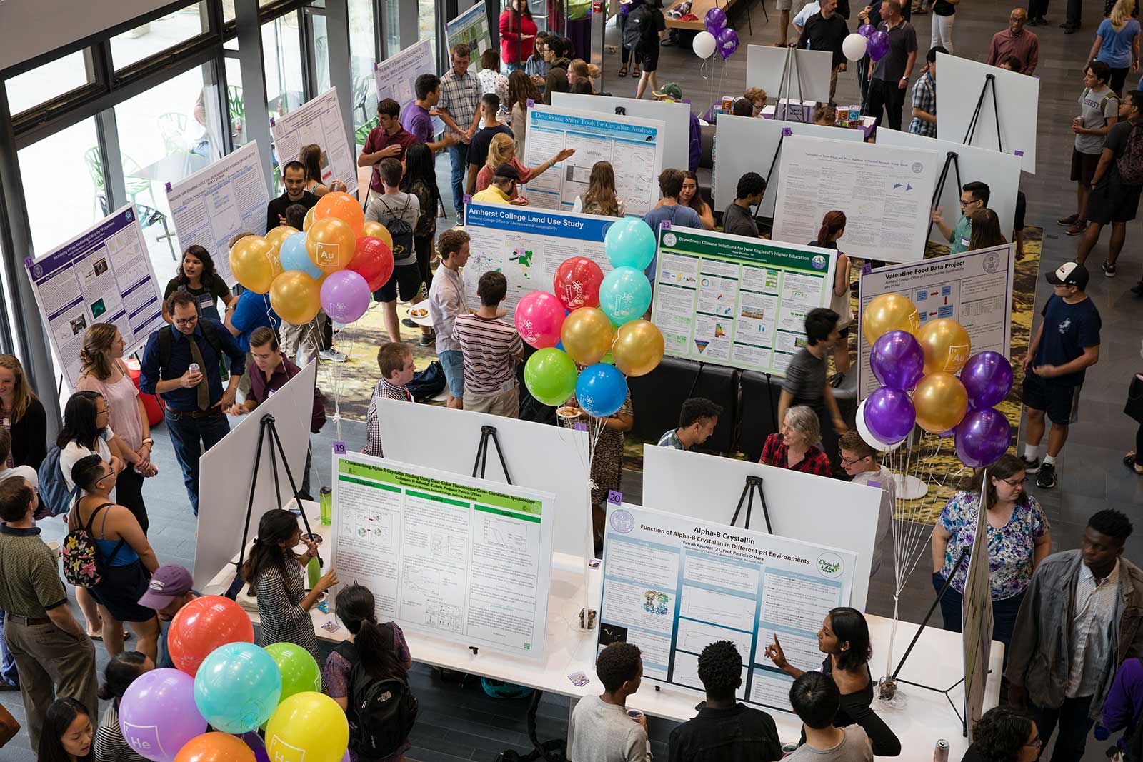 The Summer Research Poster Session in the K. Frank Austen Biology Research Collaboration Space