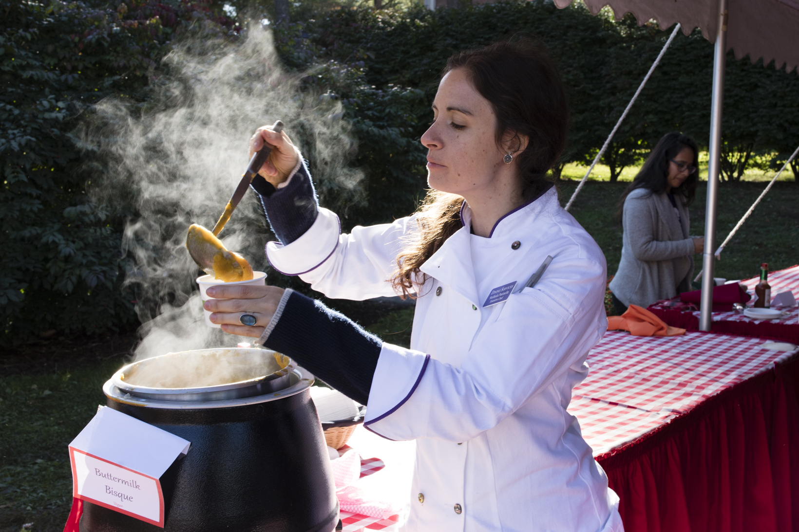 Stefania Patinella, the executive chef with the College’s Dining Services