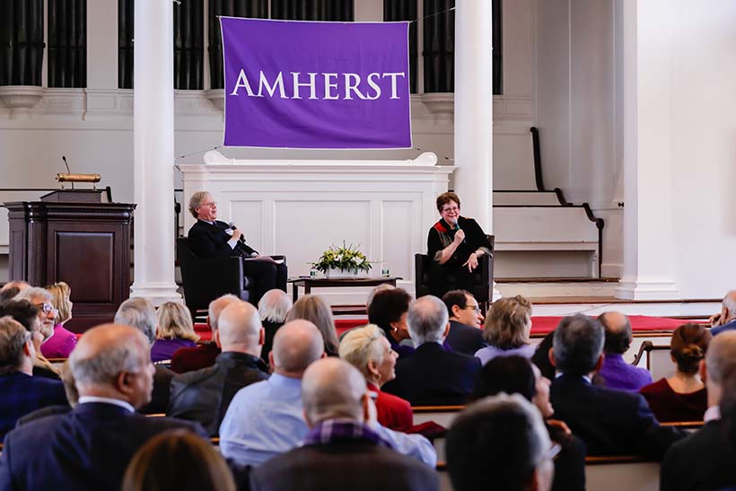 Cullen Murphy interviewing President Biddy Martin