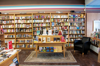Shelves at [words] Bookstore