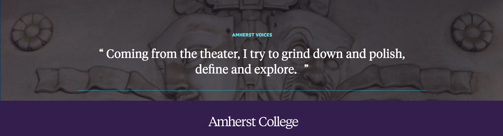 "Coming from theater, I try to grind down and polish, define and explore." Jeffrey Wright ’87