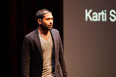 Karti Subramanian '07 speaking