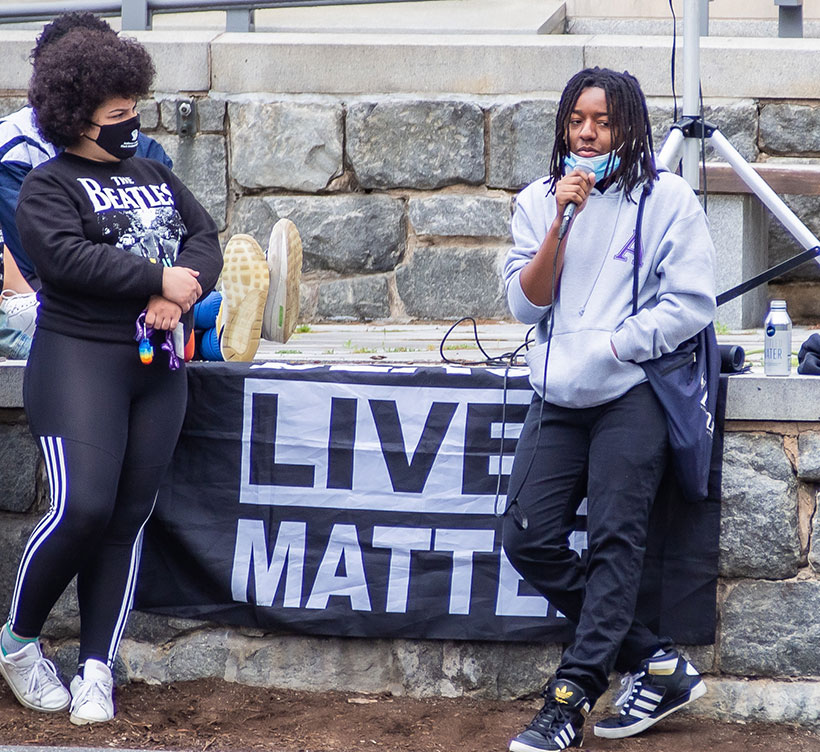 Black Minds Matter protest at Amherst College