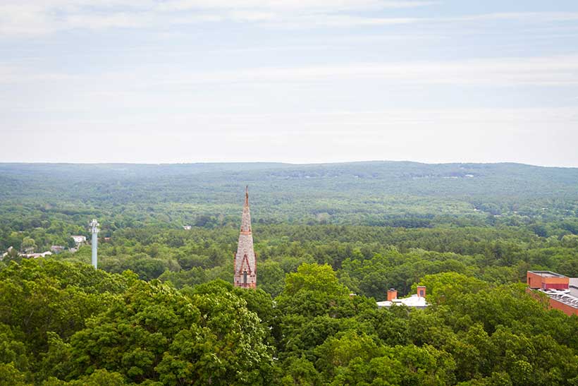 View from atop Johnson Chapel