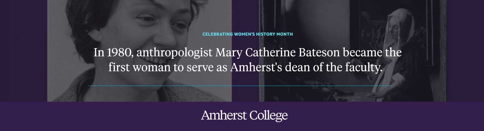 In 1980, anthropologist Mary Catherine Bateson became the first women to serve as dean of the faculty