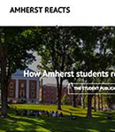 front page of Amherst Reacts