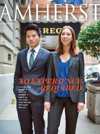 Cover of Summer 2013 "Amherst" magazine