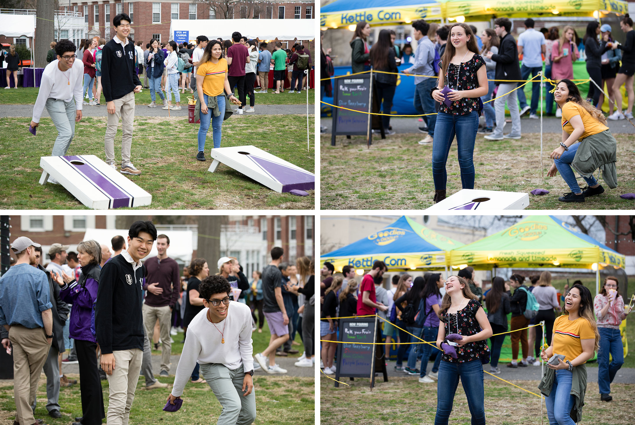Students at City Streets festival, Amherst College