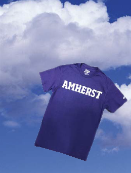 An Amherst College t-shirt