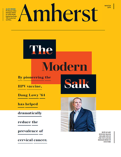 Magazine cover highlight an article called The Modern Salk with a photo of a man in a suit looking off to the side.