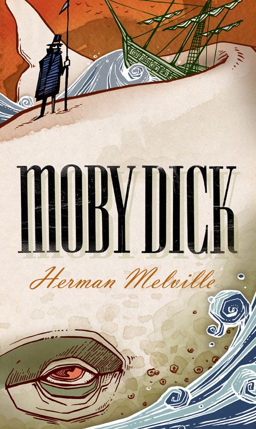 A book cover of the novel Moby Dick