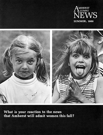The cover of a 1969 edition of the Amherst Alumni Magazine