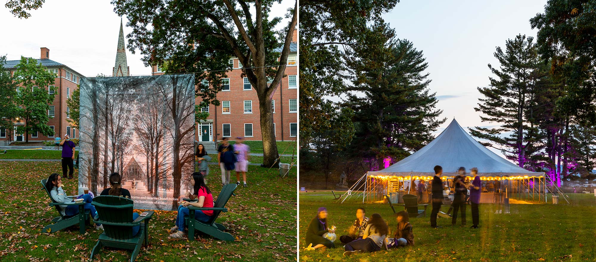 Students recreate poses from historic Amherst College photos