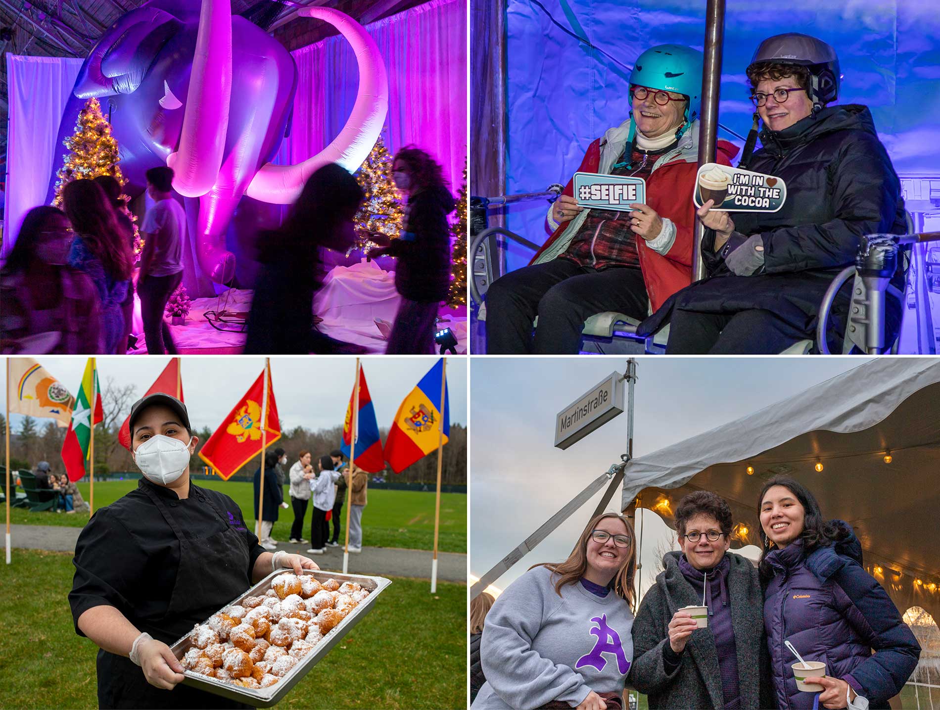 Biddy Martin poses for a photo during Winter Fest.