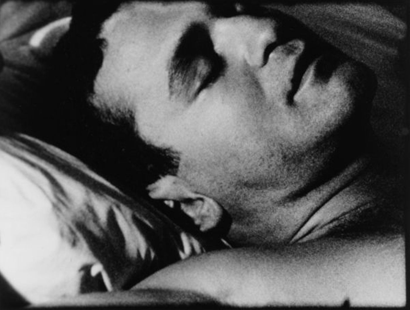 Still from Sleep film by Andy Warhol