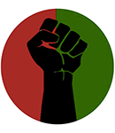 Fist in red and green circle
