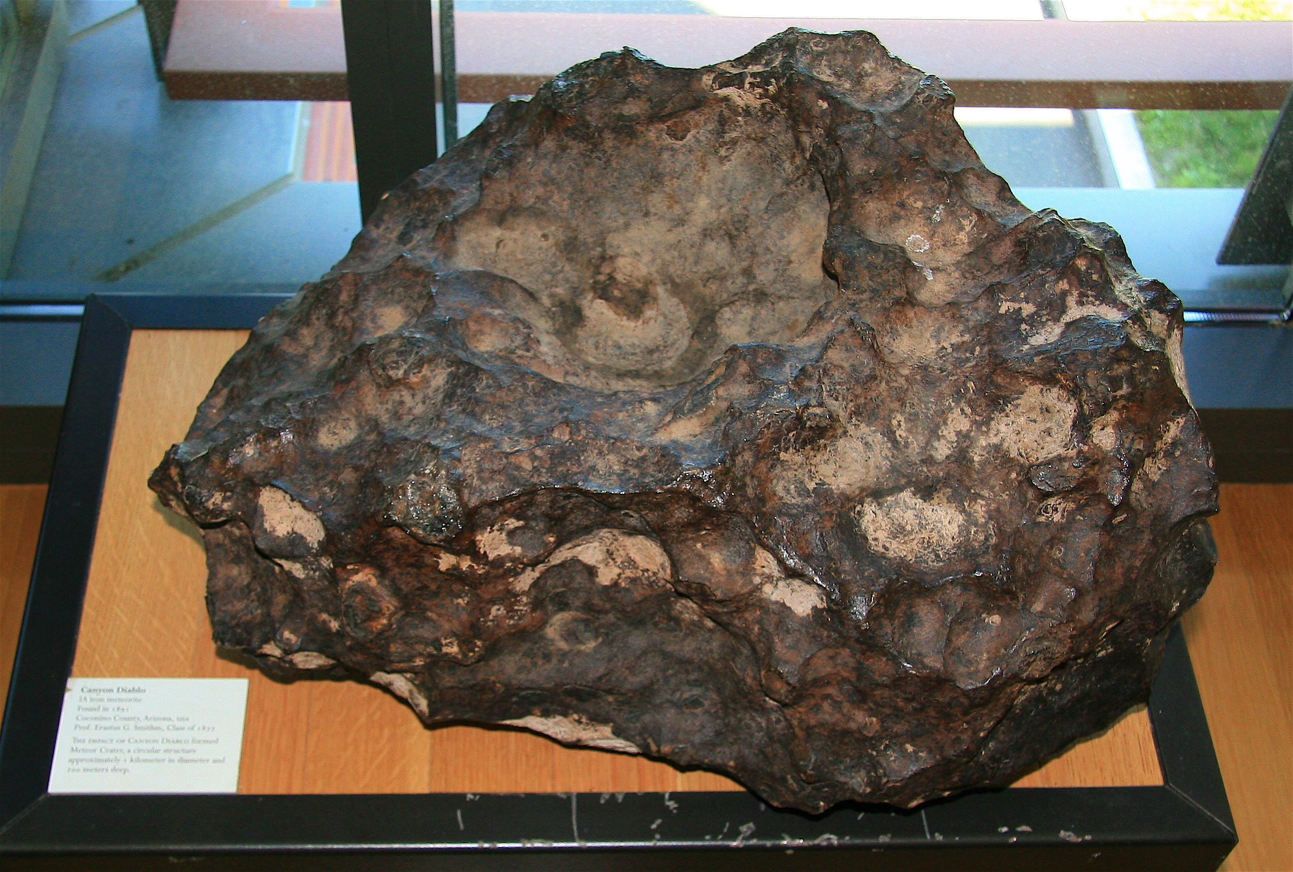 Large 393 kg. meteorite from Canyon Diablo, Arizona