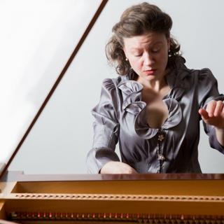 Sylvia Berry playing the fortepiano