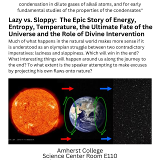 Event flyer showing a diagram of the sun and the motions of planet Earth