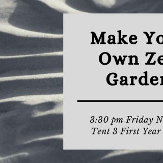 Image of Make your own Zen Garden over sand