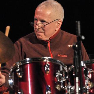 Bob Weiner playing drums