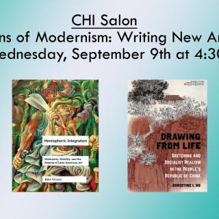 Banner image featuring covers of four books by CHI Salon participants