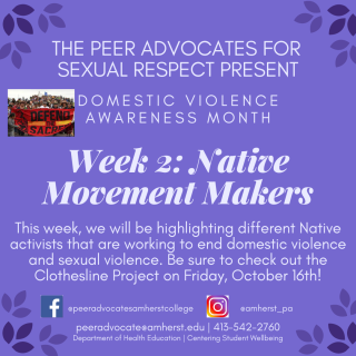 DVAM Week 2: Native Movement Makers