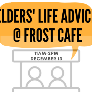 Ask town elders burning life questions! This Friday. All are welcome