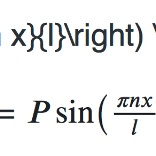 An example of LaTeX code and how it appears when rendered
