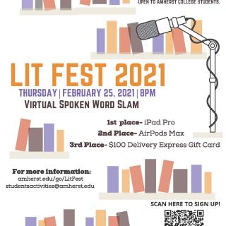 LitFest Spoken Word Slam Poster