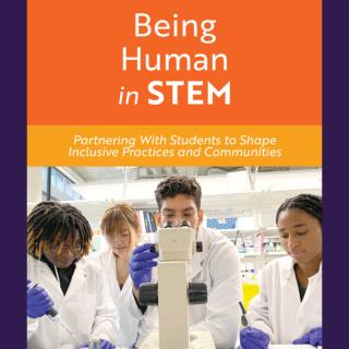 Book Cover of Being Human in STEM featuring Amherst Students