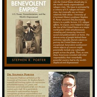 Event poster featuring Porter's book cover and photo