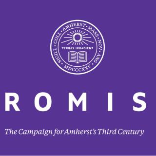The word "Promise" under the College seal, the logo for the new Amherst campaign. 