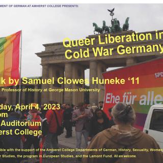 Event flyer for Queer Liberation in Cold War Germany