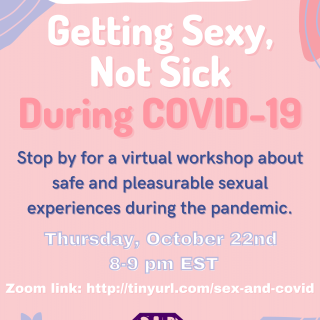 The SHEs present Getting Sex, Not Sick. A virtual workshop about safe and pleasurable sex during a pandemic