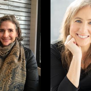 Headshots of authors Lise Sanders and Pamela Stone