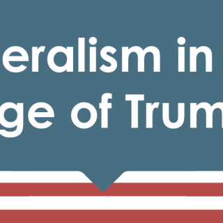 A banner image displaying the name of the event, "Illiberalism in the Age of Trump"