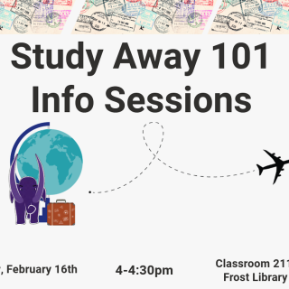 Study Away Info Session date, time and locations