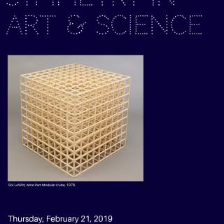 Event Poster; Image: Sol Lewitt, Nine Part Modular Cube, sculpture. 1978.