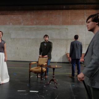Part of the cast of The Cherry Orchard